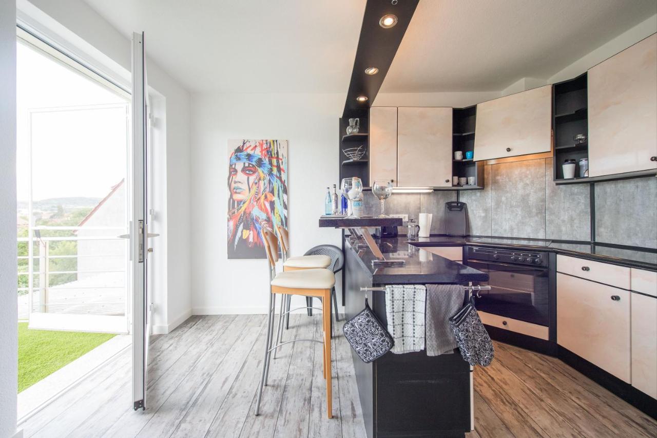 Weitblick-Ferienwohnung Eisenach Esterno foto