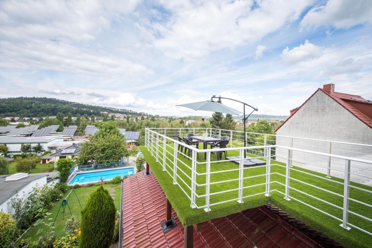 Weitblick-Ferienwohnung Eisenach Esterno foto