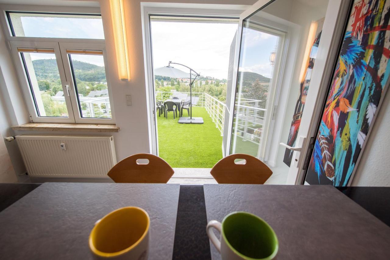 Weitblick-Ferienwohnung Eisenach Esterno foto